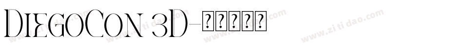 DiegoCon 3D字体转换